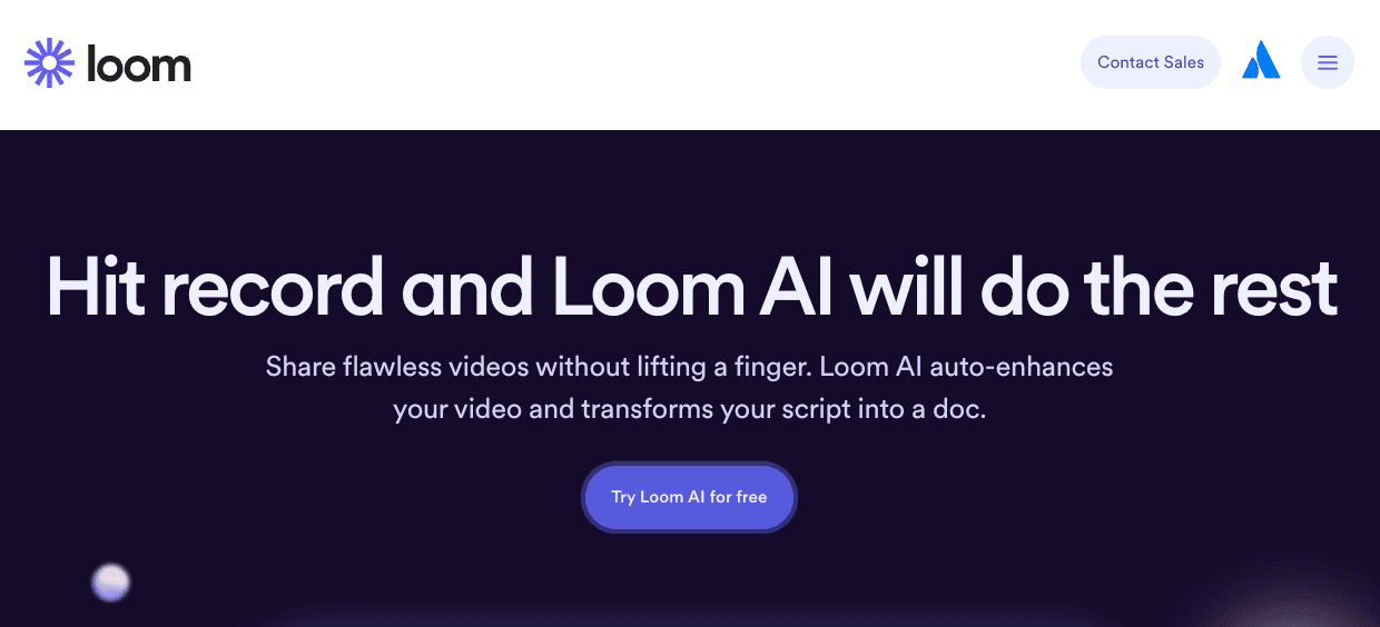 Loom AI Homepage