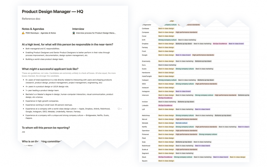 Design Manager project document