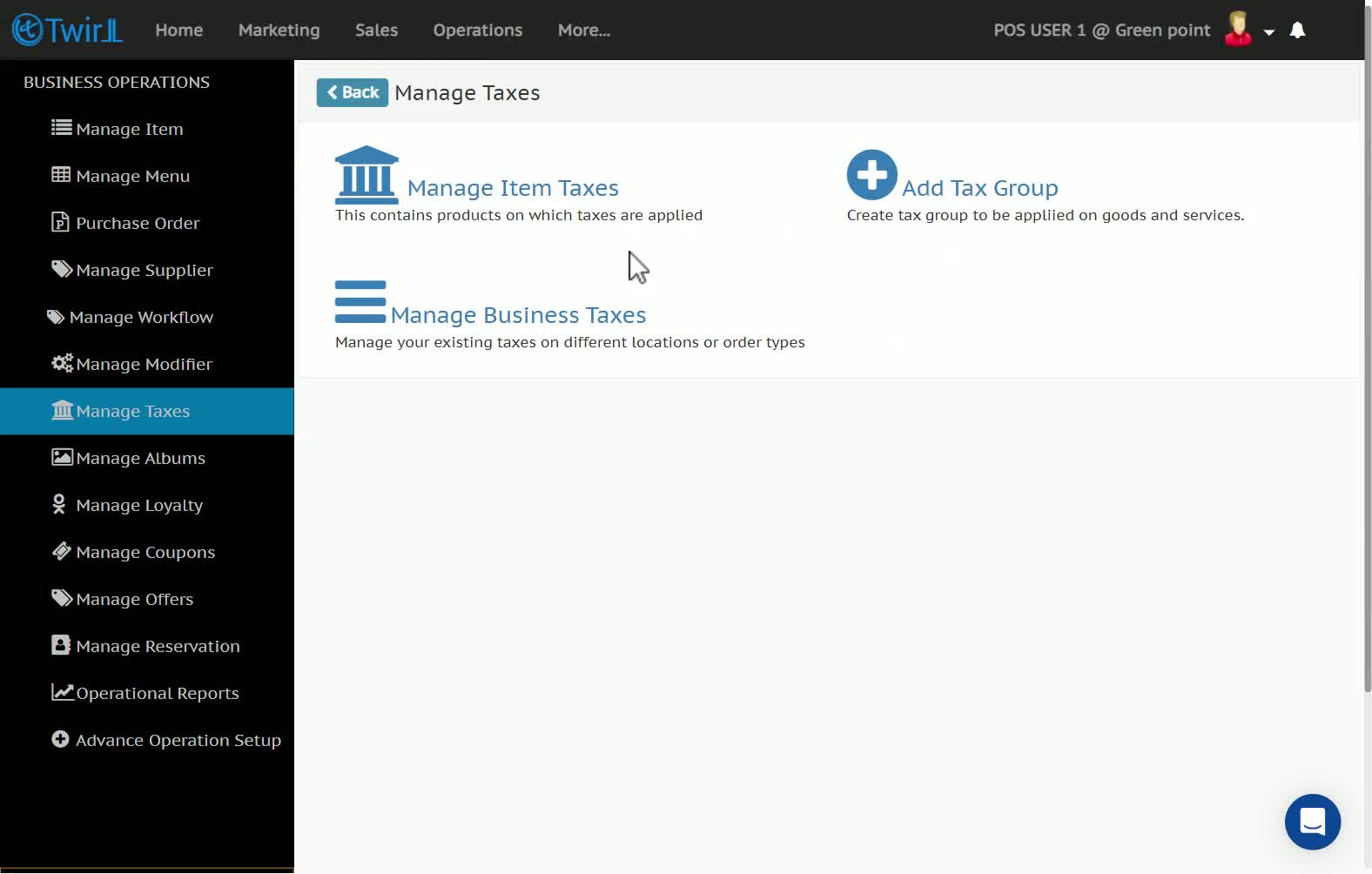 Manage Item Taxes