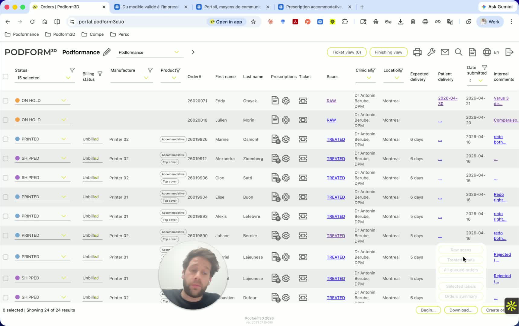 Download batches quickly