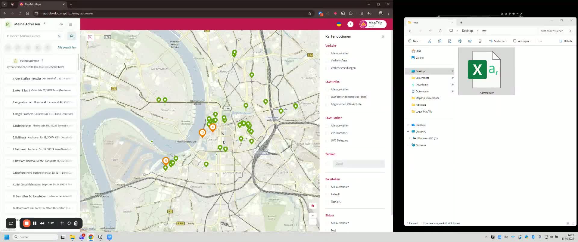 Wie kann ich mit Maps in zwei Minu­ten eine Tour anle­gen, opti­mie­ren ...