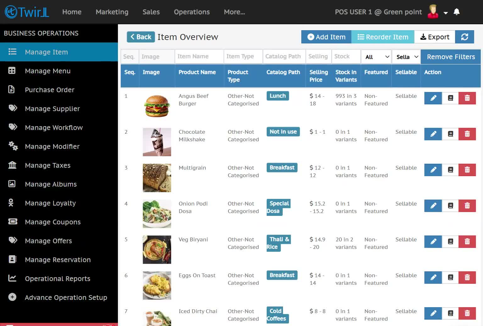 Tworl Portal Stock Independent setting