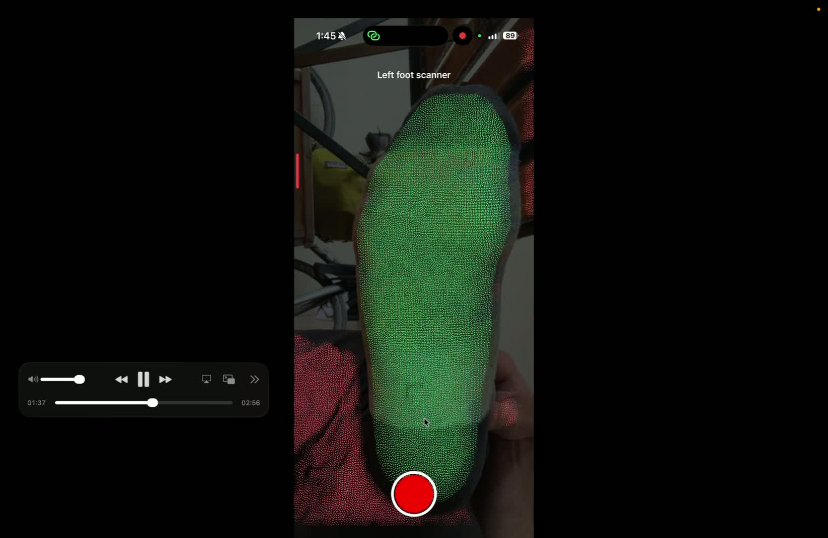Maintain slow, steady movement during capture