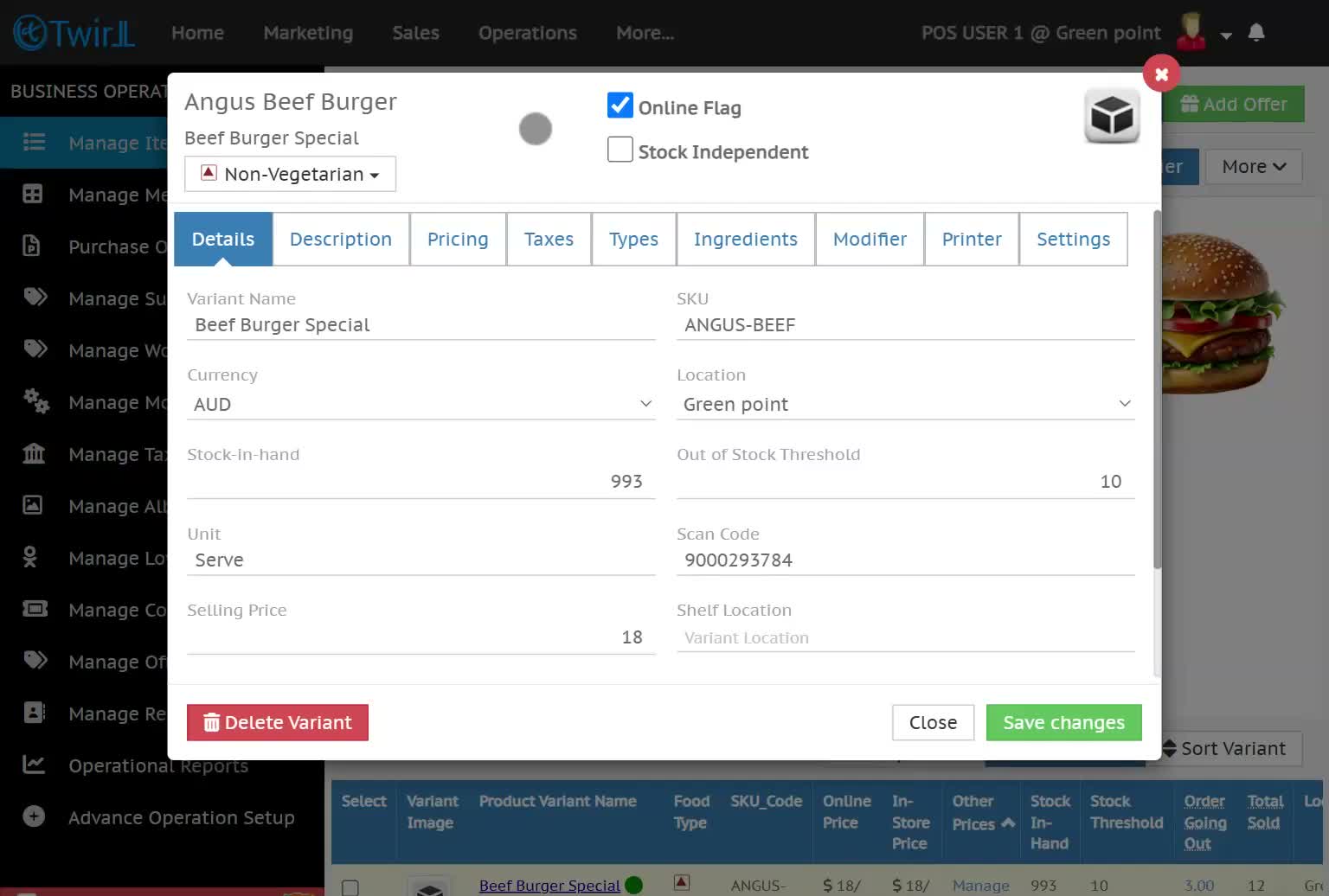Tworl Portal Save Changes button