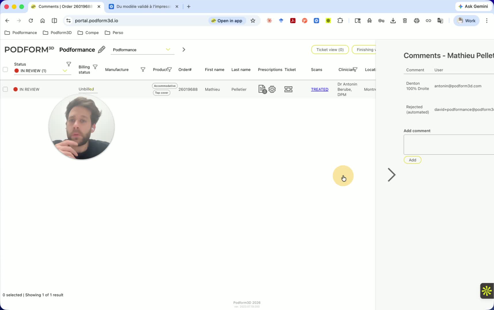 Return to the normal workflow