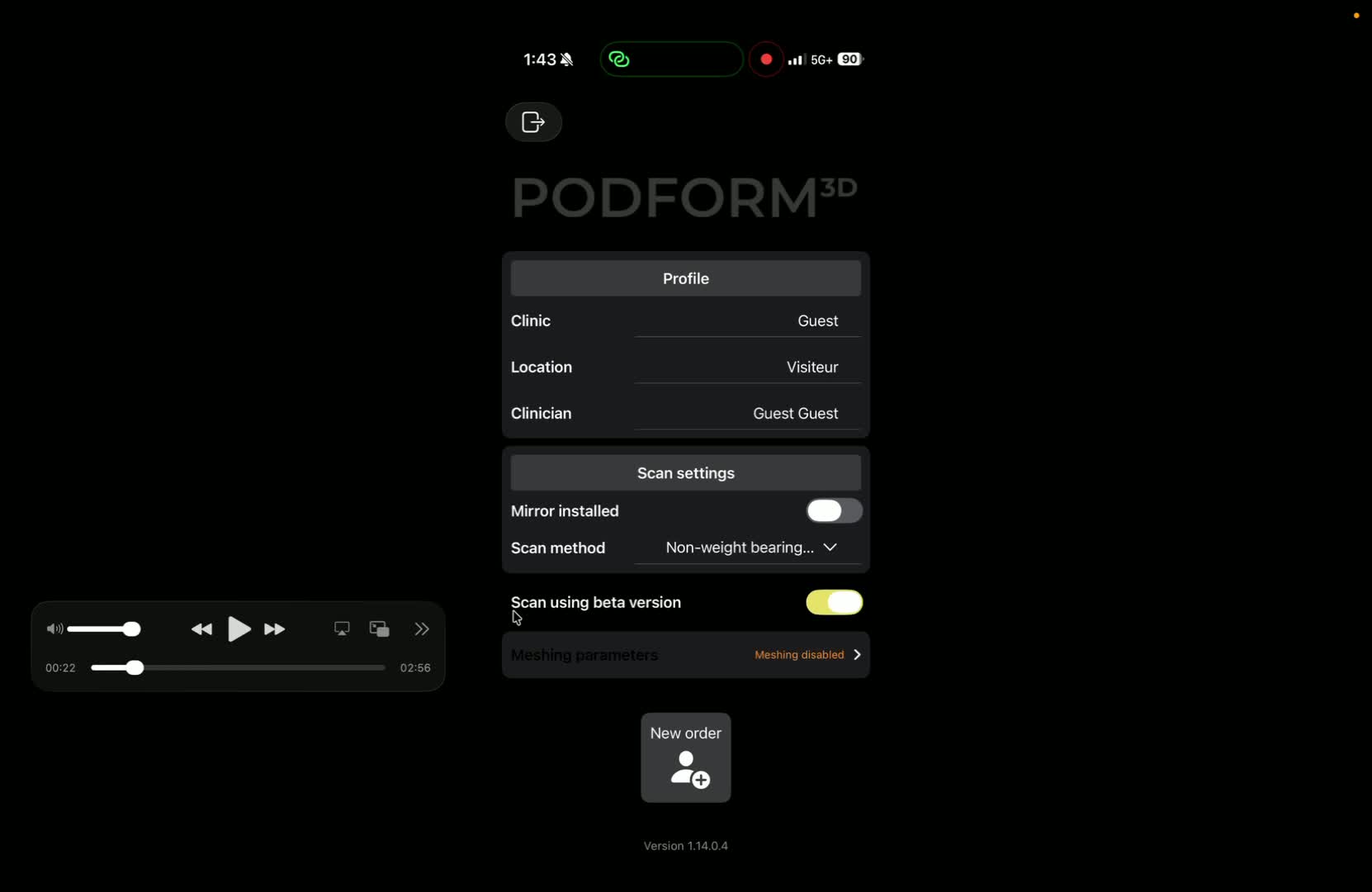 Keep Scan using beta version enabled
