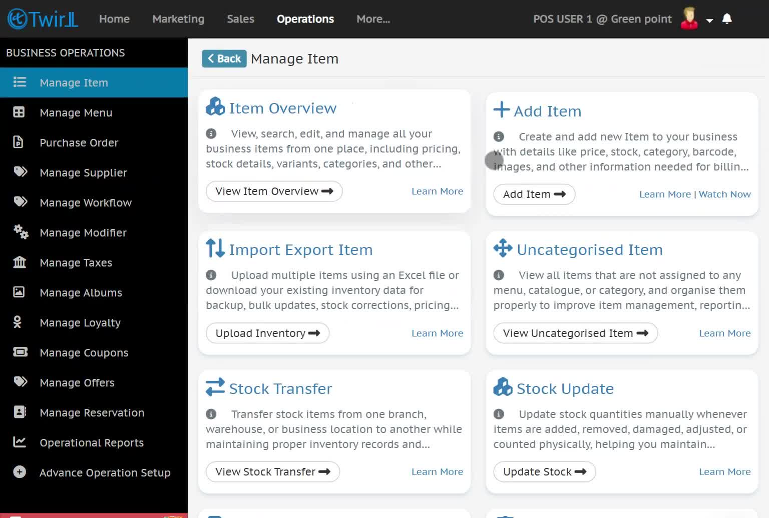 Twirll Portal Manage Item Images