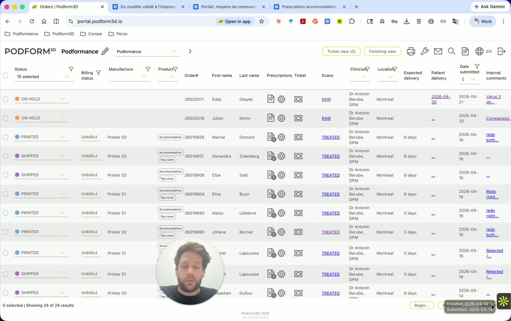 Create orders from external scans