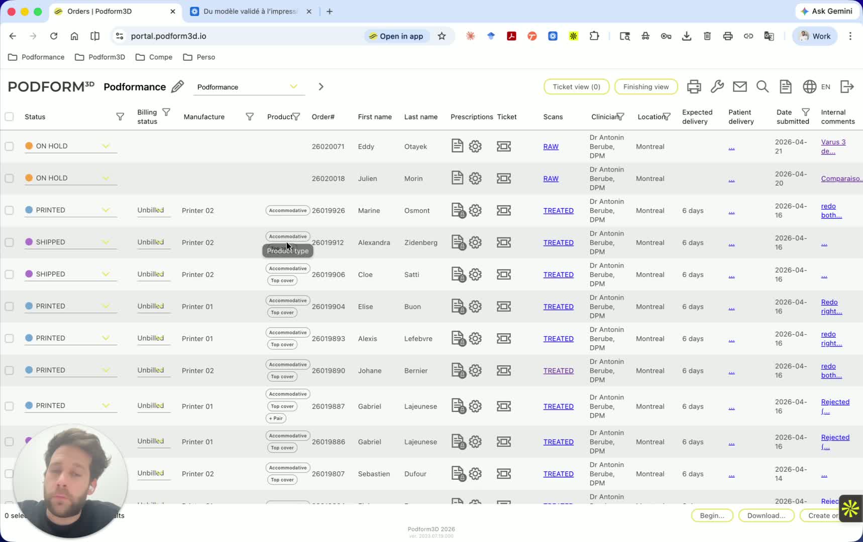 Use tickets for a specific order