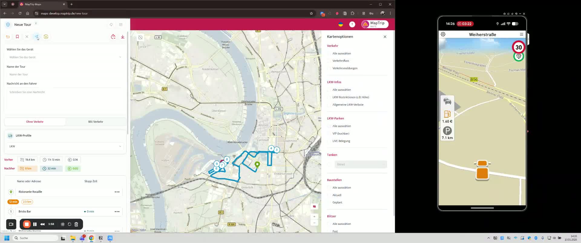 Wie kann ich mit Maps in zwei Minu­ten eine Tour anle­gen, opti­mie­ren ...